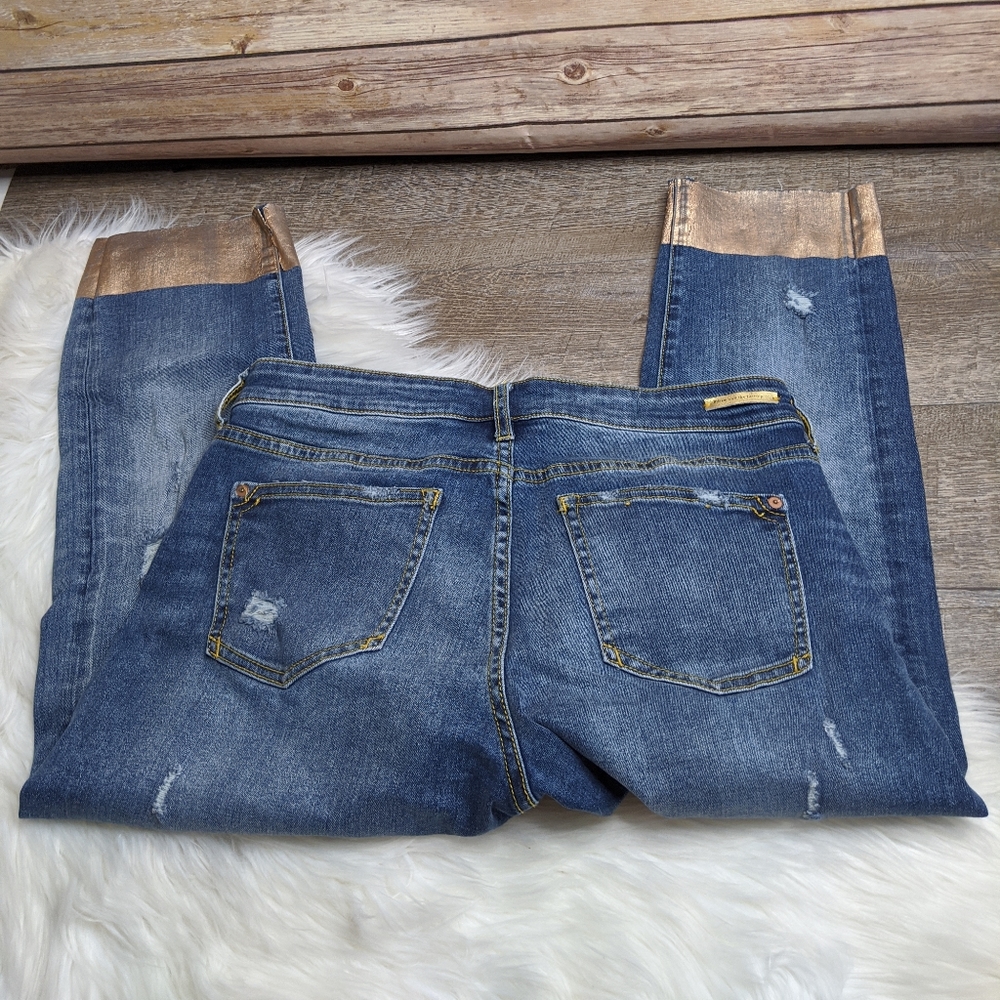 Pilcro Slim Boyfriend Anthro Size 29 Cropped Jeans - Picture 2 of 8